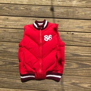 Cute Down Red PINK Vest